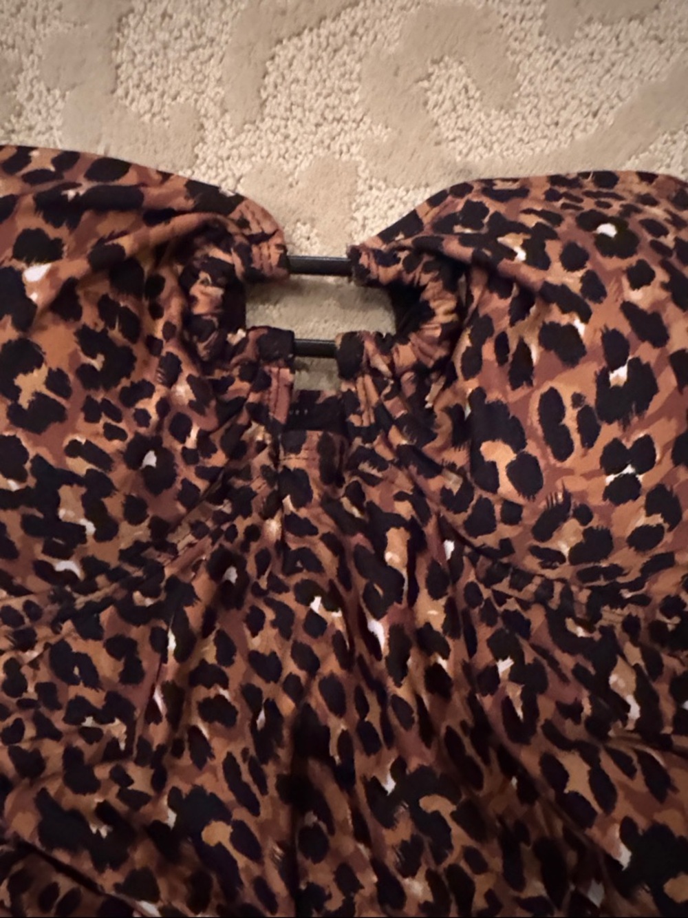 Anne Cole Leopard-Print One-Piece Swimsuit - Brown/Black - Size 12 NWT - Picture 4 of 8